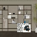 Bookshelf 3d model