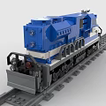 LEGO toy blocks train head 3d model