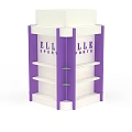 Purple and White ELL SPORT Locker with Multiple Shelves for Sports Storage