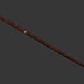 Traditional Ancient Spear Weapon With Wooden Shaft And Sharp Metal Head