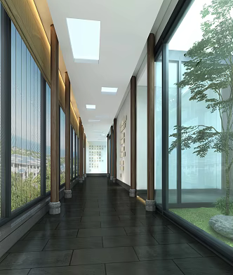 New Chinese Corridor 3d model