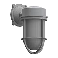 Black Outdoor Wall Light With Metal Frame And Glass Shade For Exterior Lighting Design