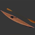 Lightweight Handcrafted Wooden Kayak And Paddle For Outdoor Water Activities