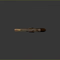 Highly Detailed Classic Revolver With Wooden Grip And Metal Body Design