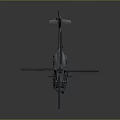 Detailed 3D Rendering of Aerospace Helicopter with Rotor Blades for Space Missions