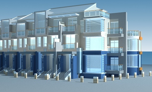 Modern Townhouse 3d model