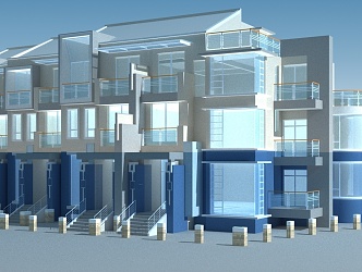 Modern Townhouse 3d model