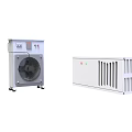 Industrial Equipment Including Large scale Units Cylindrical Tanks Control Cabinets Fan cooled Units And Radiator Systems