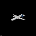 Airbus Commercial Aircraft In Flight With Extended Landing Gear And Blue Tail Fin