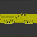 Modern E25 Locomotive white black exterior with blue windows sleek industrial 3D model design