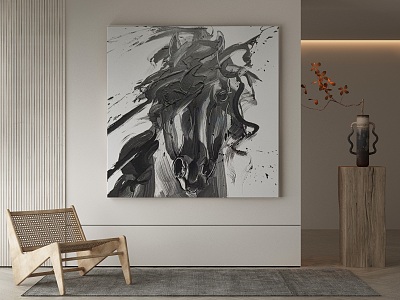 modern decorative painting 3d model