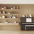 Modern Bookshelf 3d model