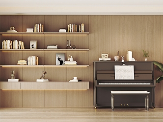 Modern Bookshelf 3d model