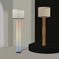 Middle style floor lamp 3d model