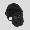 Professional Firefighting Gas Mask Featuring Protective Helmet And Safety Goggles