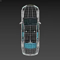 Luxury Black Police Sedan With Emergency Lights And Exterior Design
