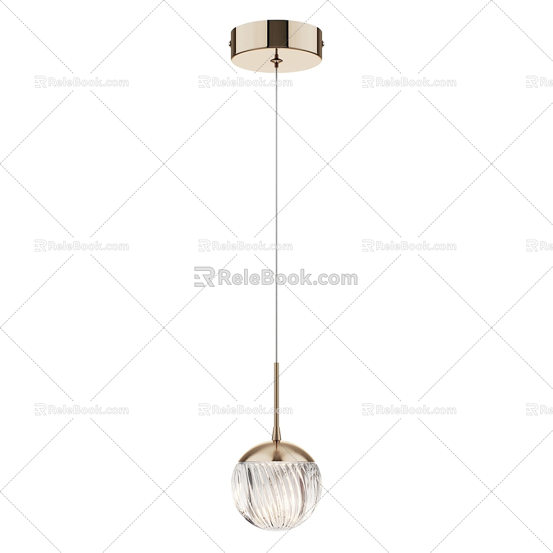 Modern Simple Light Luxury Chandelier Chandelier Simple Chandelier 3d model