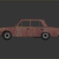 Scrap cars, scrap cars, doomsday cars, self-made cars, self-made armed cars, waste car tools 3d model