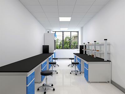 Modern Laboratory 3d model