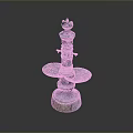 Intricately Designed Blue Column With Carved Human Characters And Animal Creatures