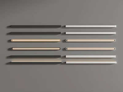 Modern minimalist wall lamp wall washer lamp combination wall washer lamp strip wall lamp 3d model