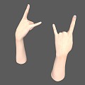 Hand Gesture Fingers Women are hands Beautiful hands 3d model