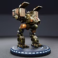 Modern robot science and technology sense combat mecha toy ornaments 3d model