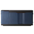 Modern Blue Dresser With Striped Pattern And Contemporary Design For Living Room