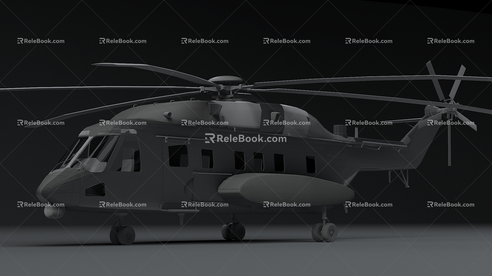 Straight 8L Wide Body Transport Helicopter Straight 8 Z8L Z8L Z8 Helicopter Straight 8 Wide Body Straight 8 3d model