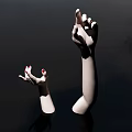 Realistic Human Hand Models With Detailed Fingers And Natural Poses