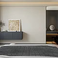 Modern Bedroom Interior Design With Soft Upholstered Headboard Built In Wardrobe And Pendant Light