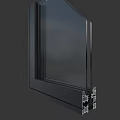 Modern Aluminum Casement Window With Double Glazing And Insulated Frame Design