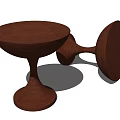 Round Stool Tea Room Stool Study Stool Round Stool Redwood Stool Gyro Stool Bar Stool Rest Sitting Stool 3d model