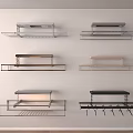 Wall Mounted Clothes Hangers With Various Designs And Metal Racks For Home Organization