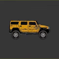 Yellow Off Road SUV With Roof Rack And Rugged Tires For Adventure