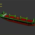 Red And Black Oil Tanker Model Water Transport Vehicle With Yellow Cranes