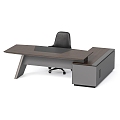 Modern Table and Chair Combination Table and Chair Office Baxter Collet 3d model