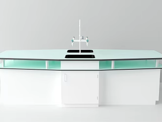 modern experimental platform experimental central platform 3d model