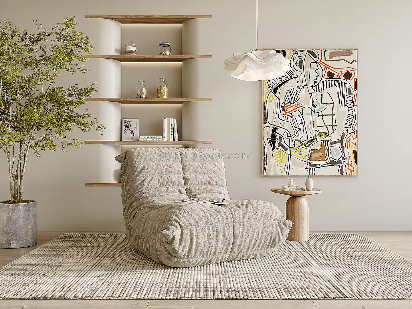 Modern Lazy Sofa 3d model