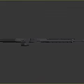 Modern Tactical Rifle with Scope Magazine Green Stock and Barrel