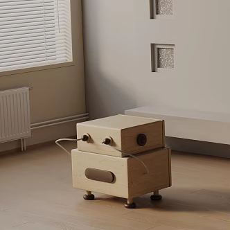Modern bedside table 3d model