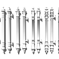 Sturdy Silver Metal Handles With Various Designs For Furniture And Cabinets