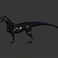 Modern Robot Dog Mechanical Dog Machine Warrior Mechanical Combat Police 3d model
