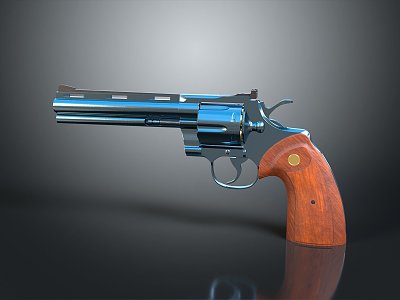 Tactical revolver pistol semi-automatic pistol automatic pistol 3d model