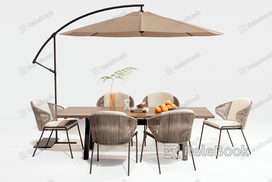 Modern Outdoor Leisure Table and Chair Outdoor Chair Dining Table and Chair model