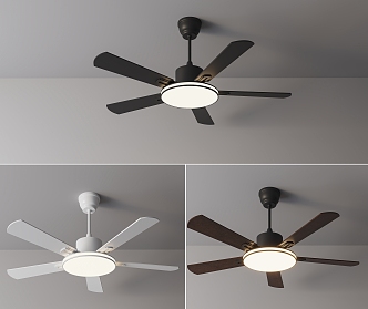 Simple ceiling fan light fan light 3d model