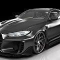 Black BMW Sports Car With Sleek Aerodynamic Body And Alloy Wheels