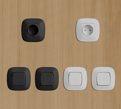 Modern Switch Switch Socket 3d model