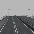 highway modular highway section part of the road 3d model