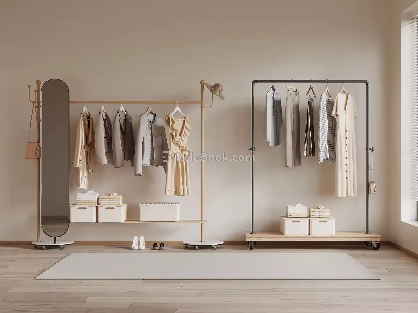 Electric drying rack Invisible drying rack 3d model